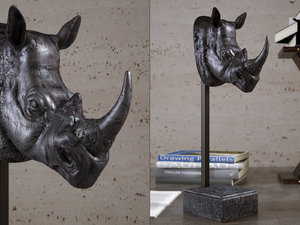 dino rhino sculpture 3D