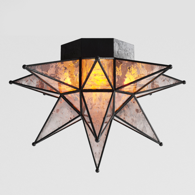 Moravian Star Deckenhalterung Mercury Glass