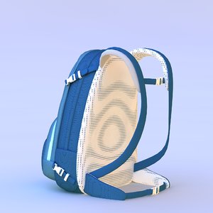 3D simple backpack