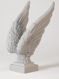 3D angel wings model