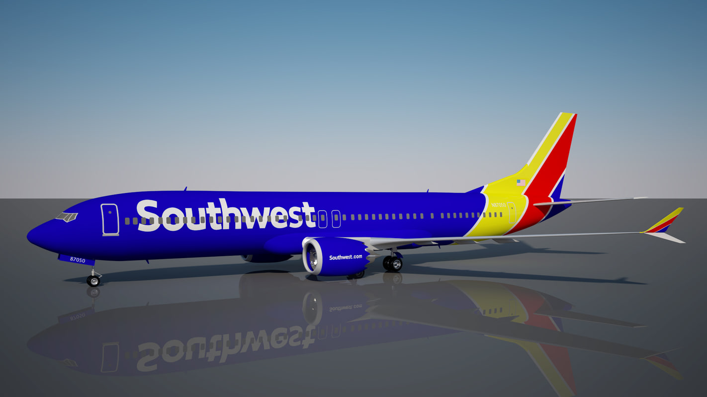 3D southwest 737 - 9 model - TurboSquid 1226195