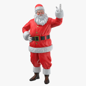 3D santa claus figure 01