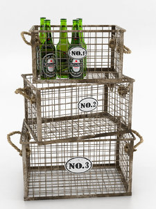 heineken beer bottles wire 3D model