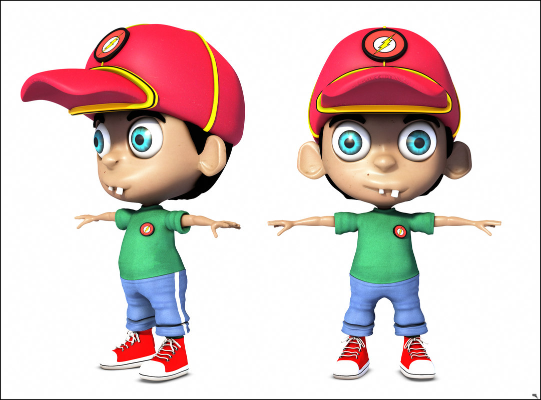 3D boy cartoon toon model - TurboSquid 1226287