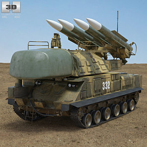 3D buk m1 missile