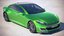 3D model generic electric sedan