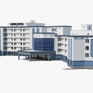 hospital building 3D model