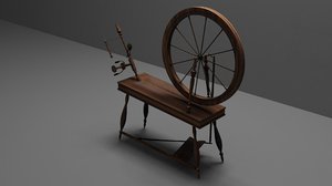 wheel spinning 3D model