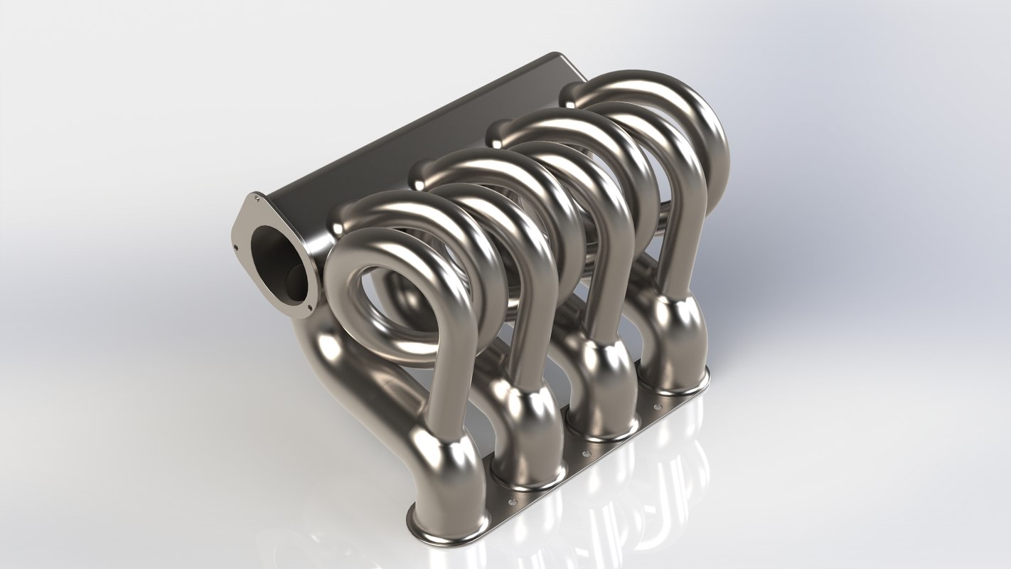 Intake manifold length 3D TurboSquid 1226766