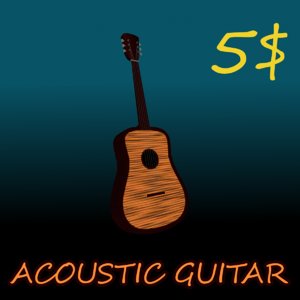 acoustic guitar 3D model