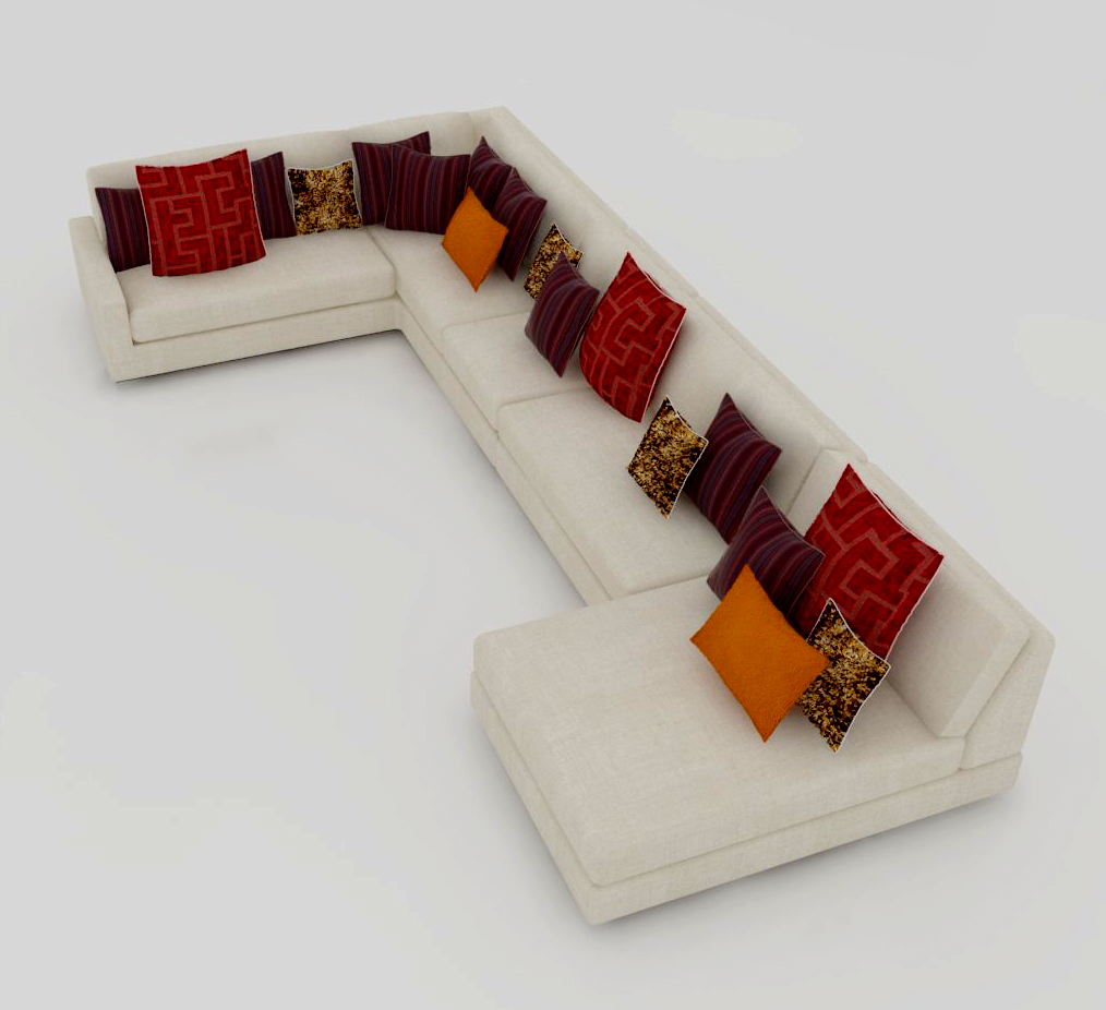 Sectional sofa 3D model TurboSquid 1226836