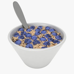 3D model oatmeal bowl 3