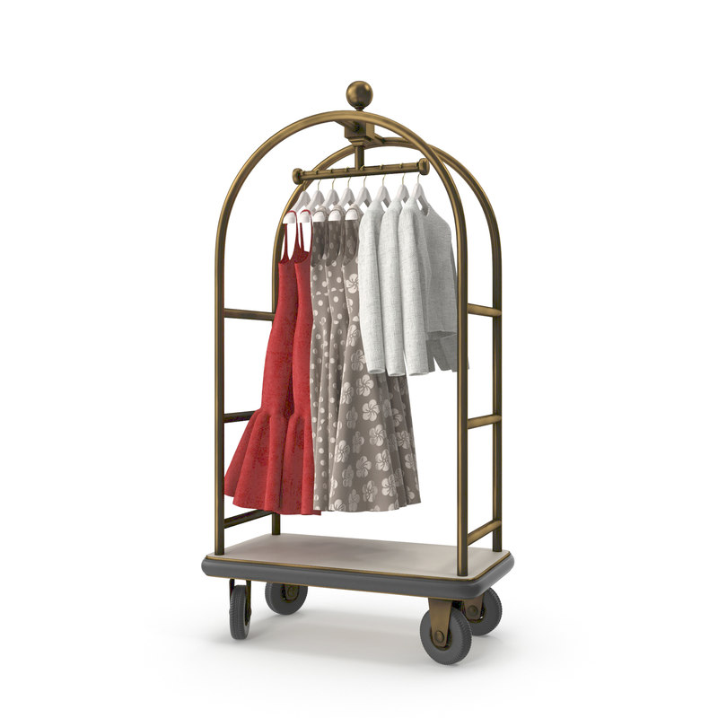 Hotel luggage carts 3D model TurboSquid 1226867