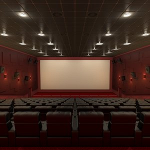 3D model movie theater