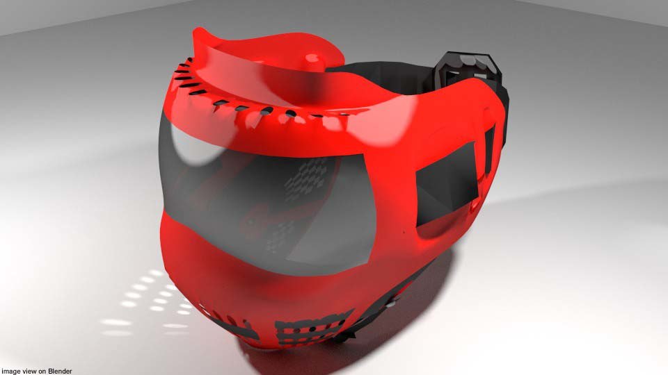 3D facemask mask paintball TurboSquid 1226882