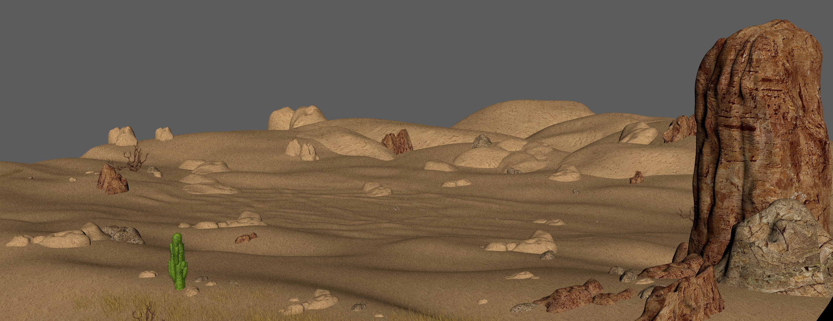 沙漠景观3d模型