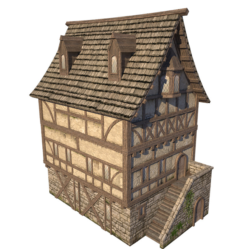 3D model house medieval - TurboSquid 1226925