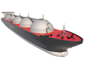 3D tanker ship lng