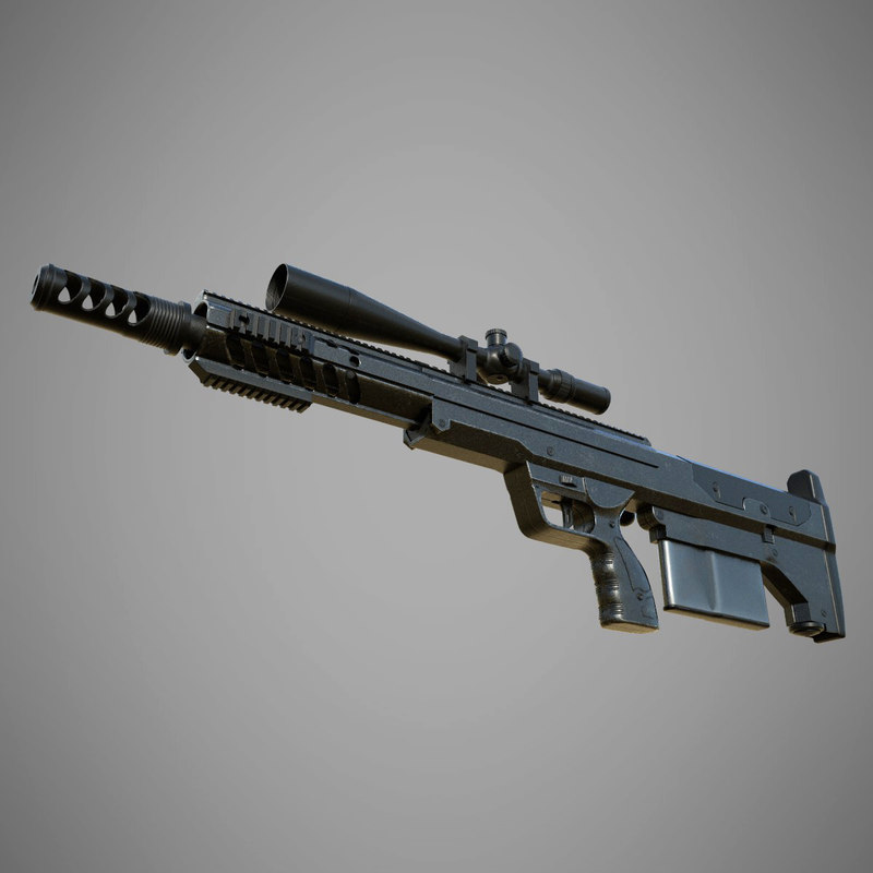 3d Desert Tech Srs A1 Model Turbosquid 1227187