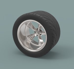 3D rear sport wheel