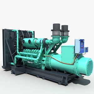 diesel generator 01 3D model
