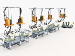 hoisting welding production 3D model