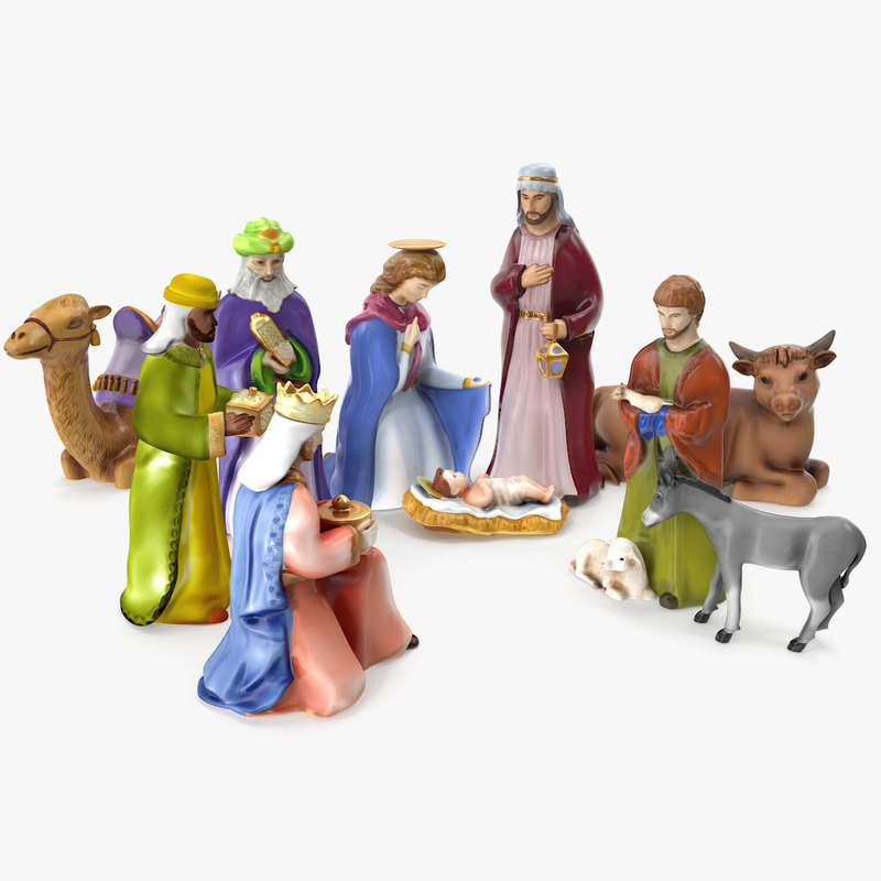 3D nativity set model TurboSquid 1227789
