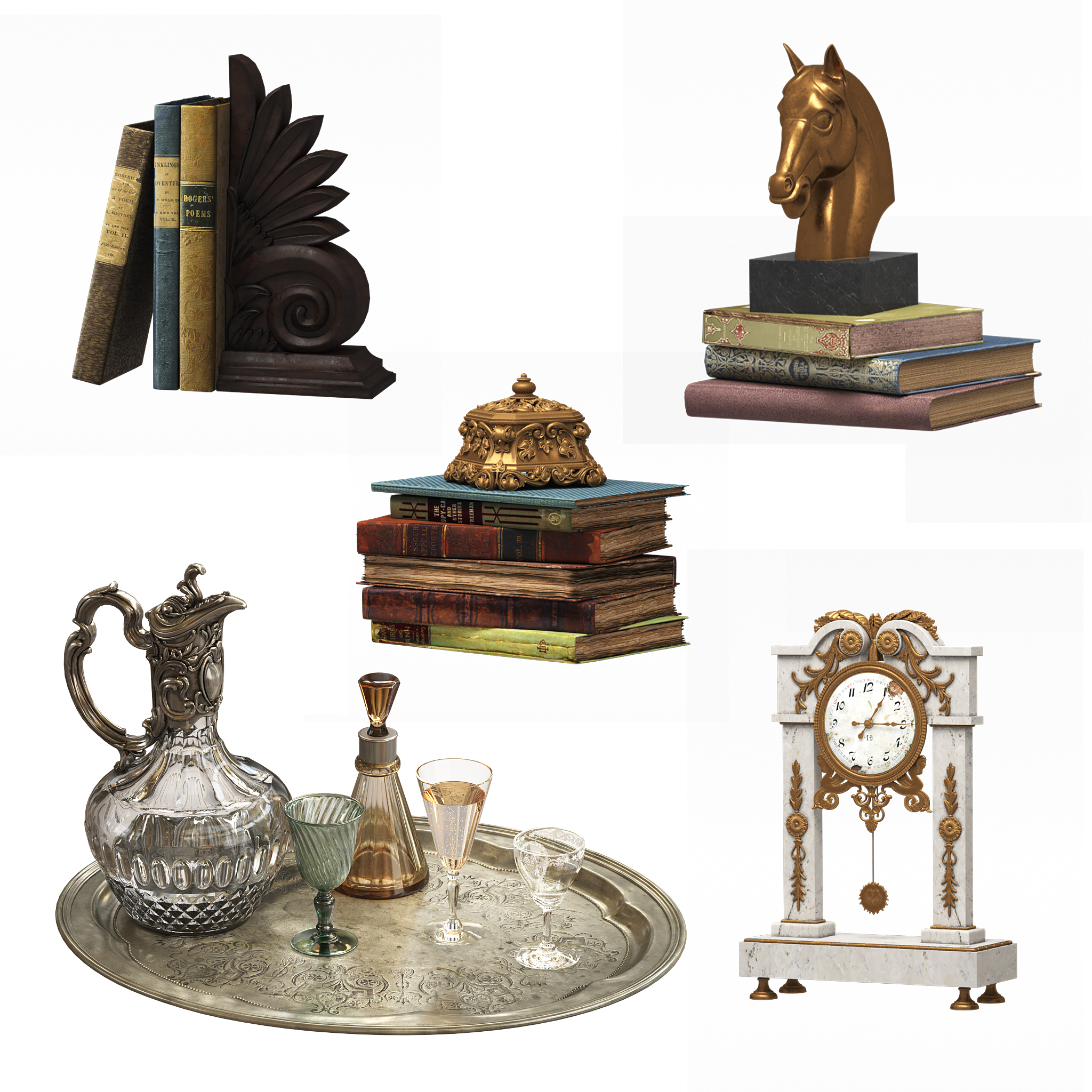 Antique Decoration Model Turbosquid 1227843 Antique Decoration Model