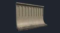 3D concrete fence