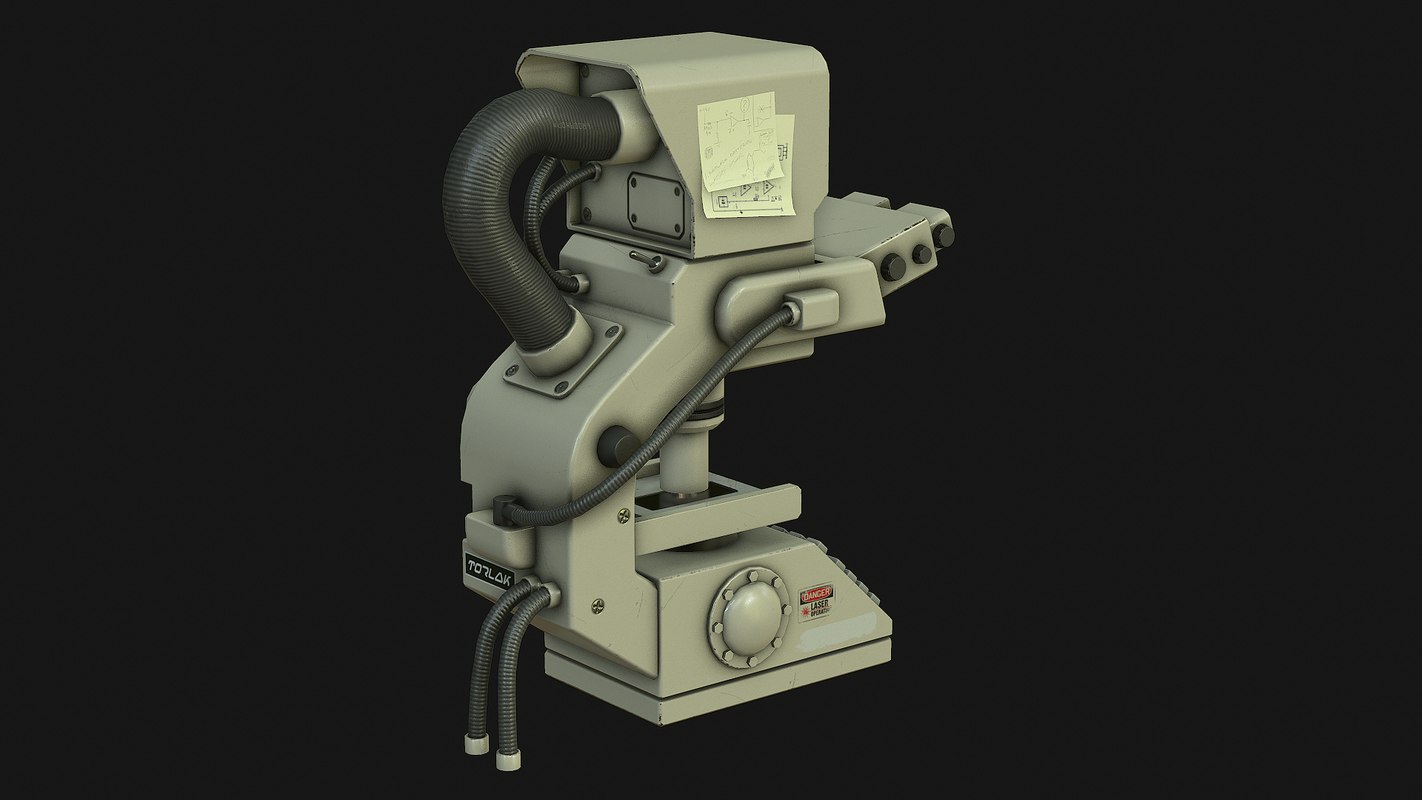 Sci-fi microscope model - TurboSquid 1228085