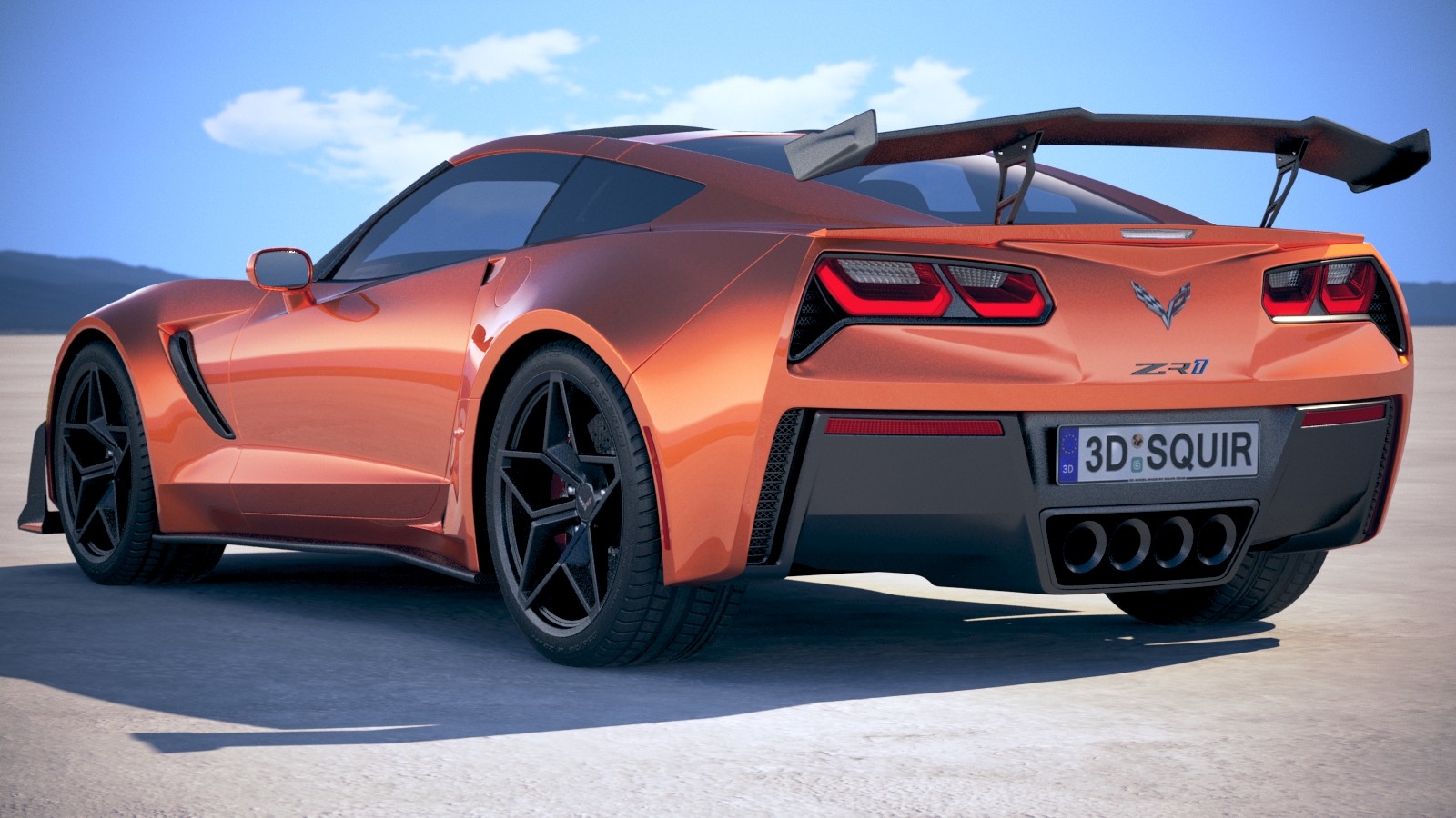 corvette zr1 model car