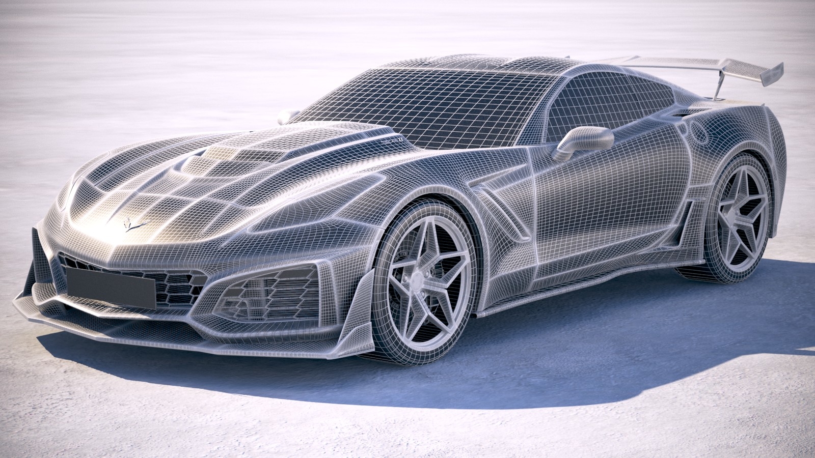 corvette zr1 model car