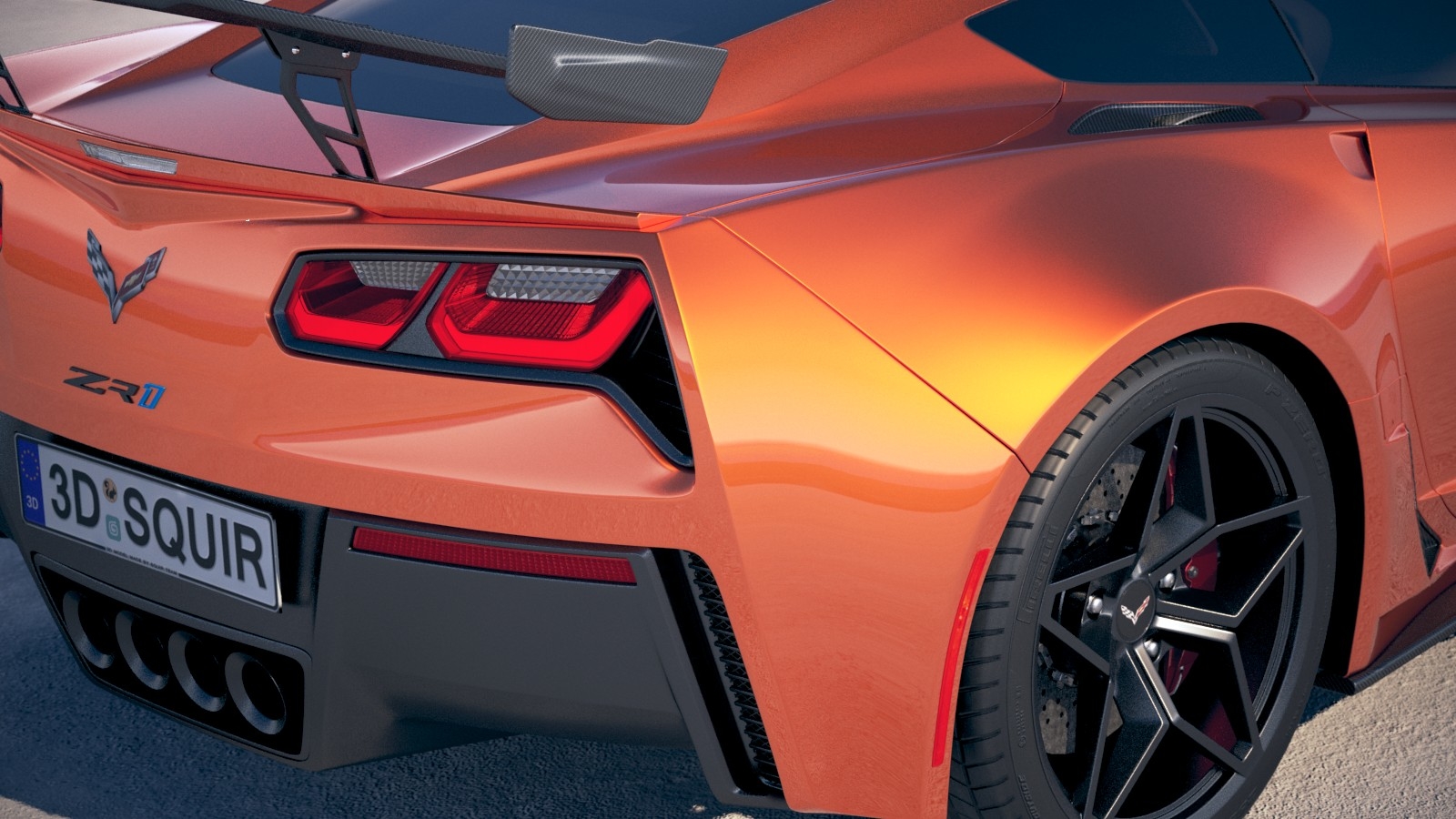 corvette zr1 model car