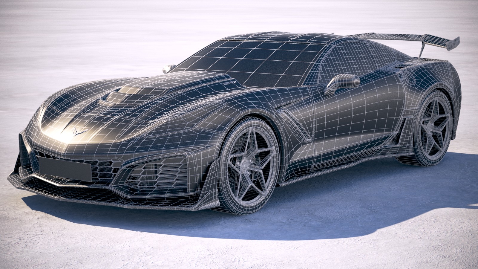 corvette zr1 model car