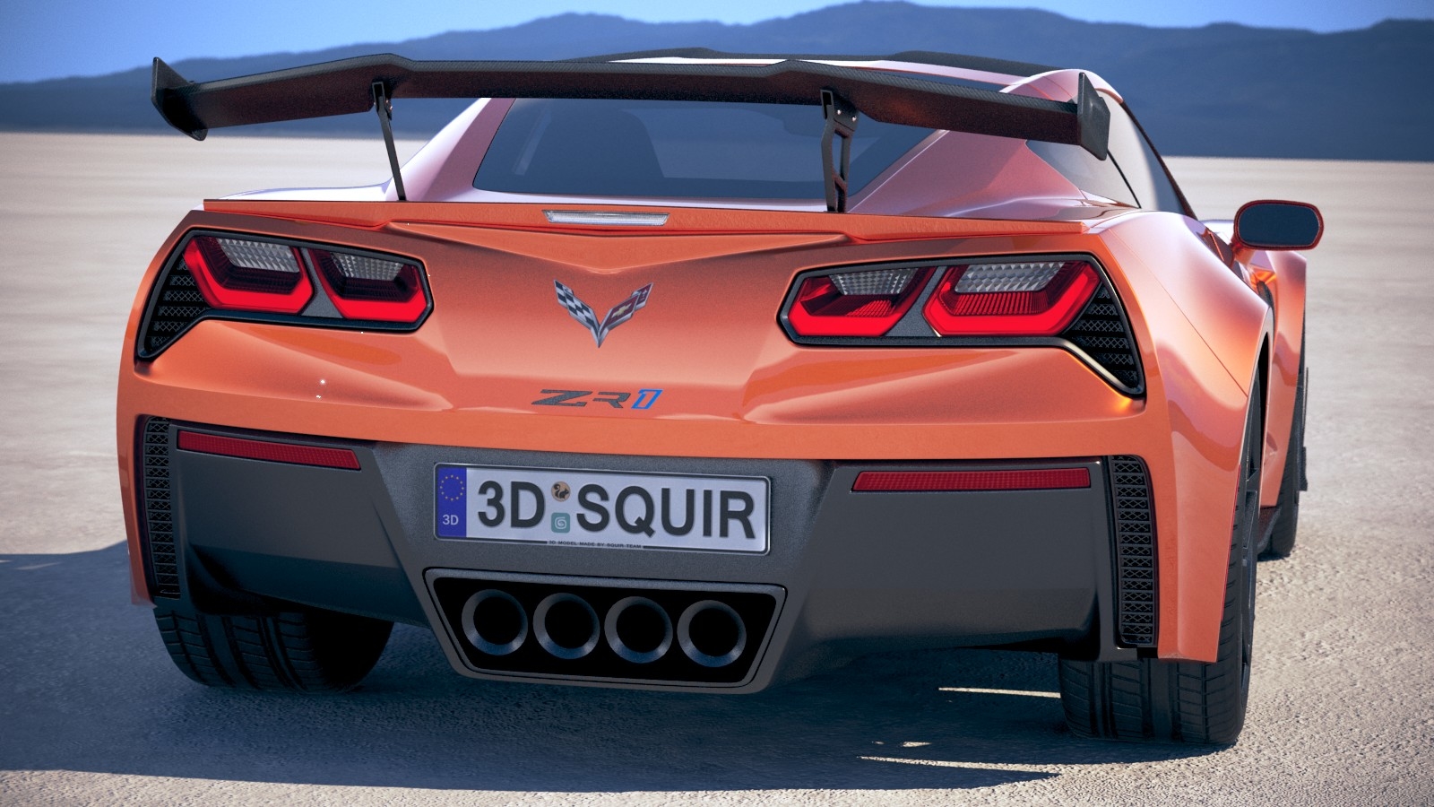 corvette zr1 model car