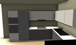 3D model kitchen revit