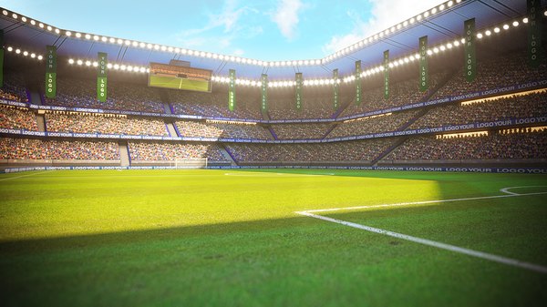 3d Ready Football Soccer Stadium Turbosquid