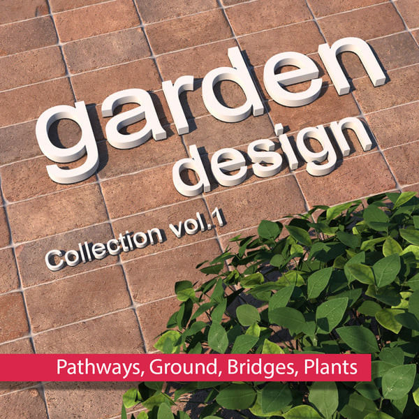 3D pack landscape garden design model - TurboSquid 1228475