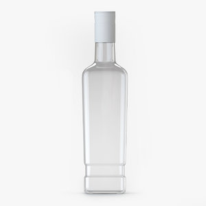 glass glas bottle 3D model