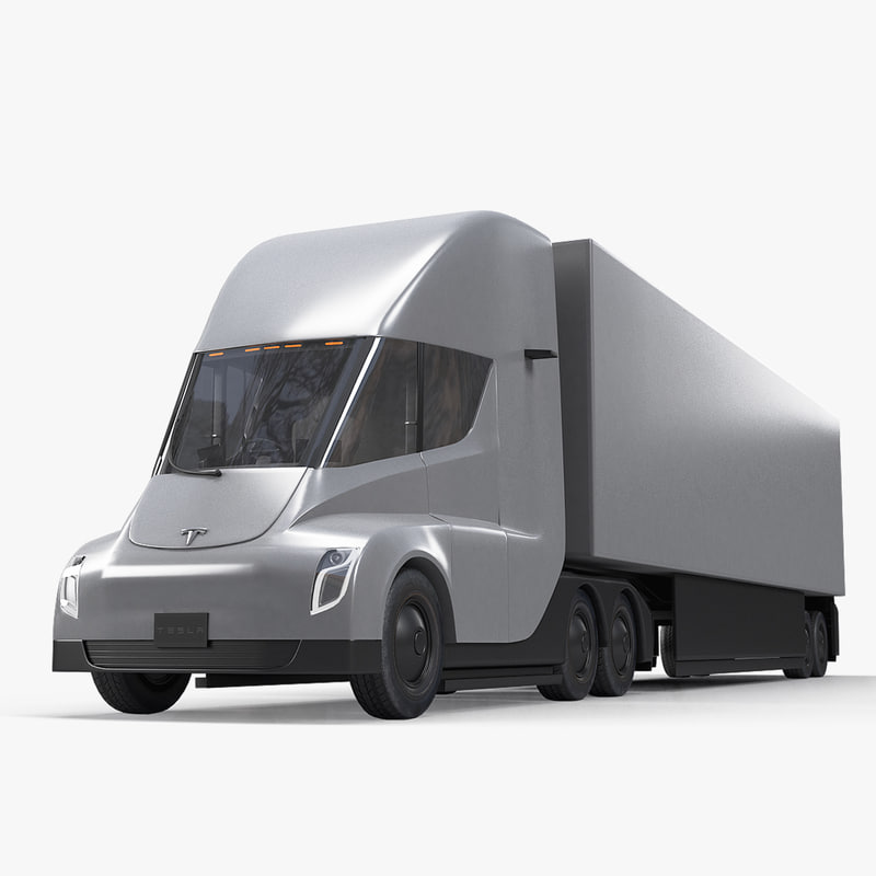 Tesla Semi Truck 3d Model Formfonts 3d Models Textures - Vrogue