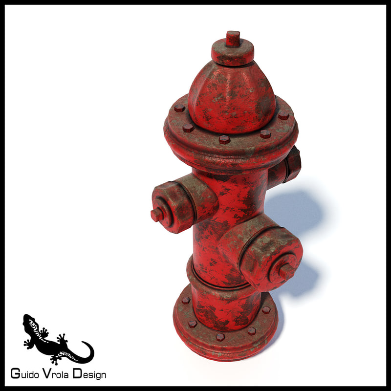 3D Weathered Hydrant - TurboSquid 1229037