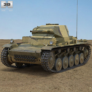 panzer ii 3D model