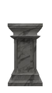 3D model pedestal marble