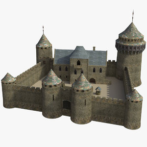 medieval castle 3D model