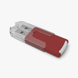 3D usb flash drive model