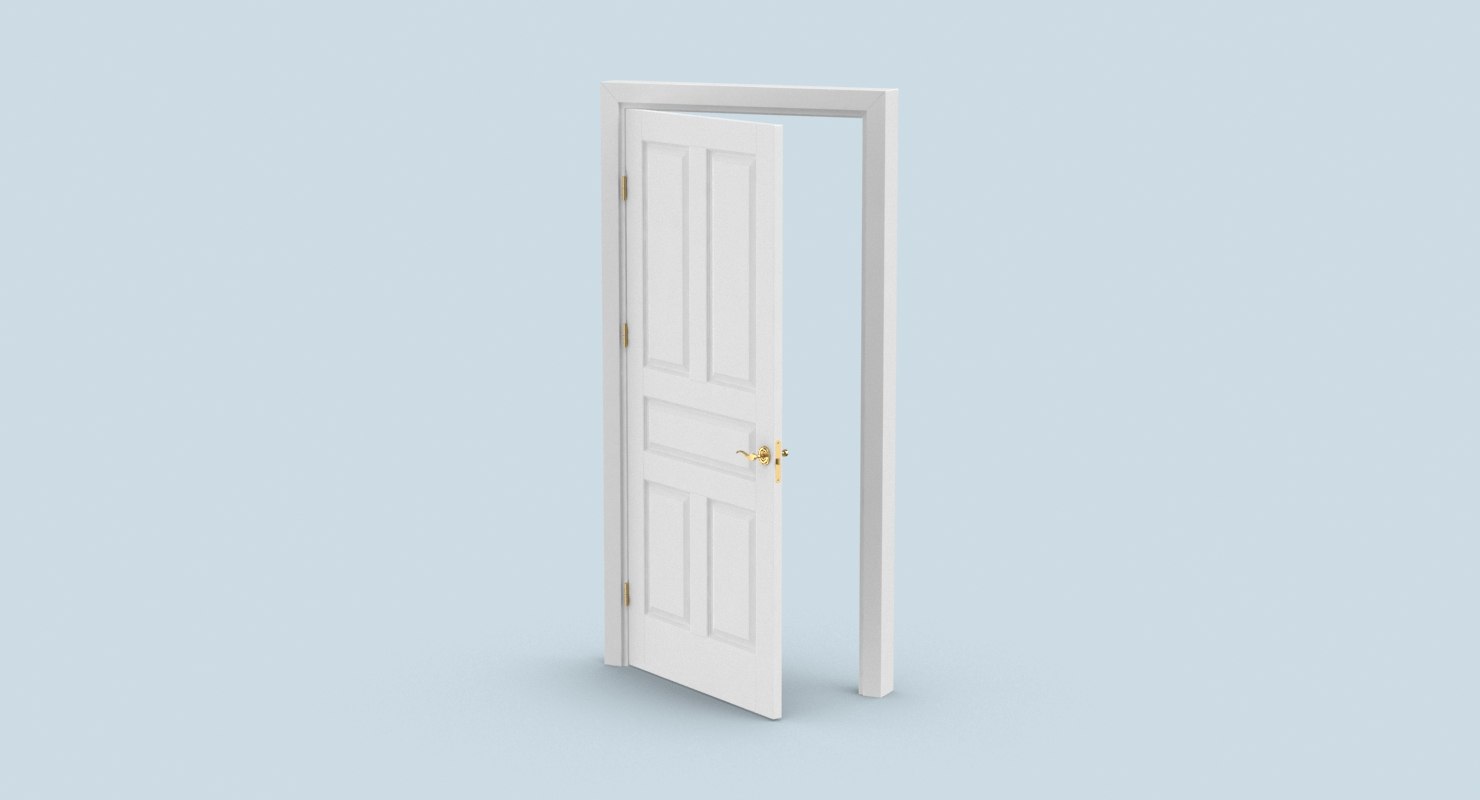 3D interiordoorsdoor4ajar TurboSquid 1229438