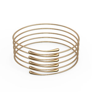 3D gold bracelet waterdrop design