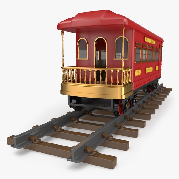 train toy observation car 3D model