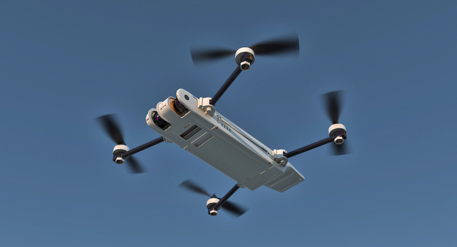 战术四旋翼隐形无人机snipe rigged3d模型 - turbosquid 1229837