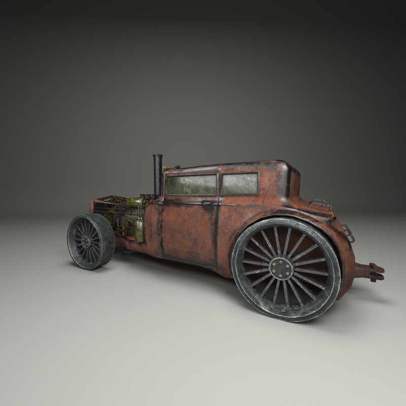 Steampunk-Auto 3D-Modell - TurboSquid 1229838